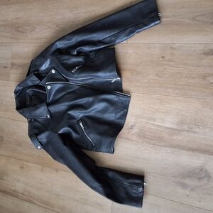 Black Leather Women's Jacket